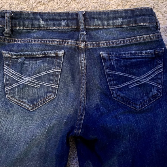 Aeropostale dark destructed Bermuda shorts size 1/2 - Picture 5 of 8